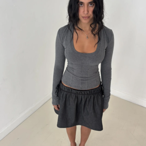 Charli top grey